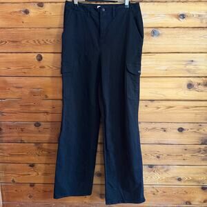 L'AGENCE Black Chino Cargo Pants 28
